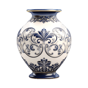 Antique glass vase